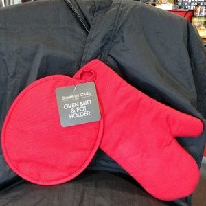 Gourmet club oven mitt & potholder
